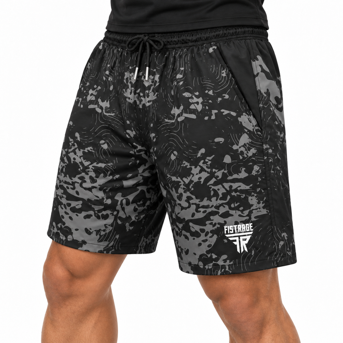 Fistrage Men,s Gym Shorts–Stretch Fit Athletic, Workout, Fitness, Running, Gym