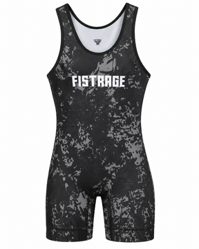 Fistrage Sublimated Wrestling Singlet - Black