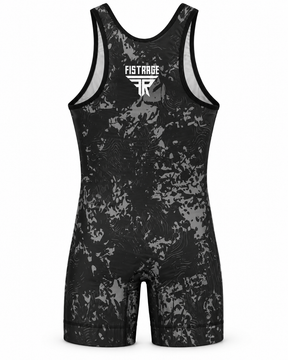 Fistrage Sublimated Wrestling Singlet - Black
