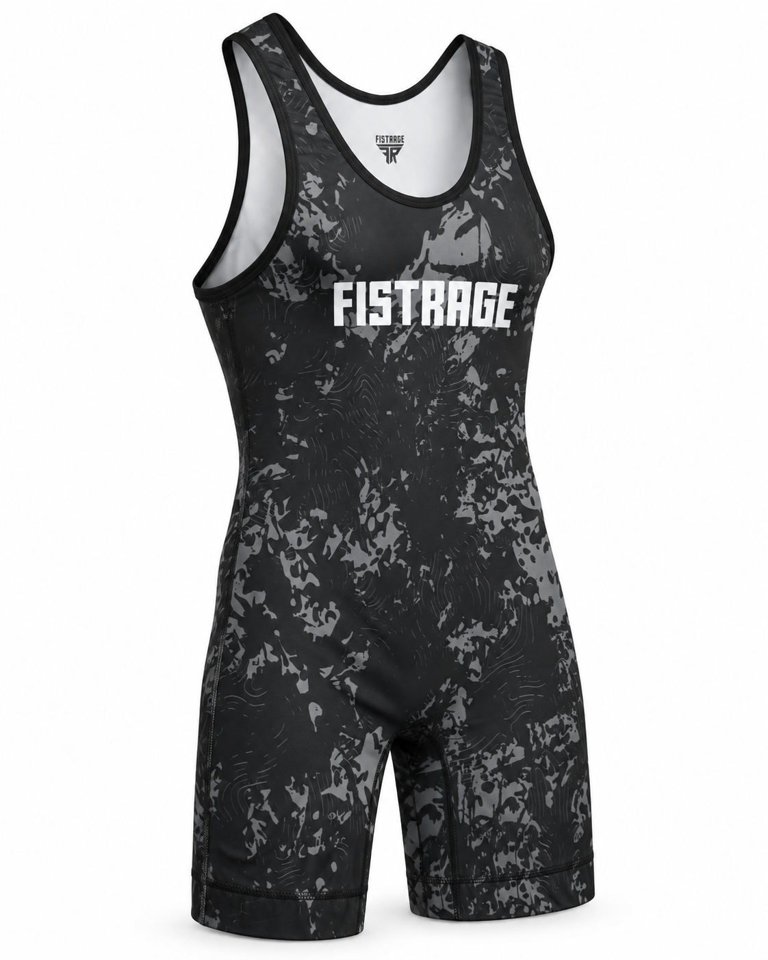 Fistrage Sublimated Wrestling Singlet - Black