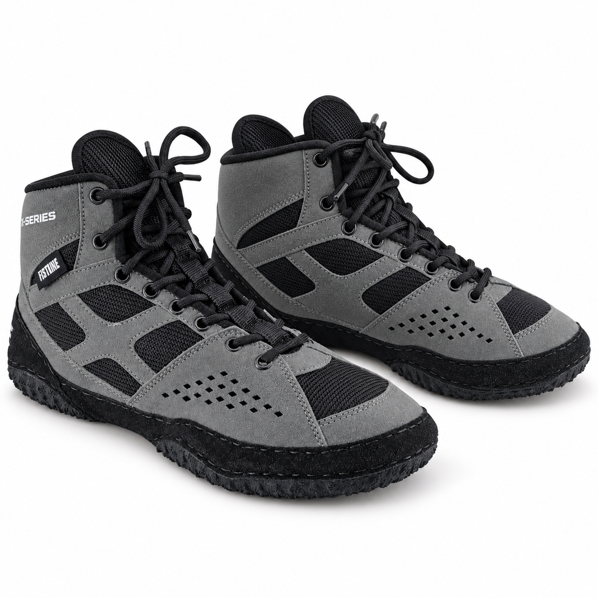 FISTRAGE X-Series Wrestling Shoes Gray-Black for Men and Women