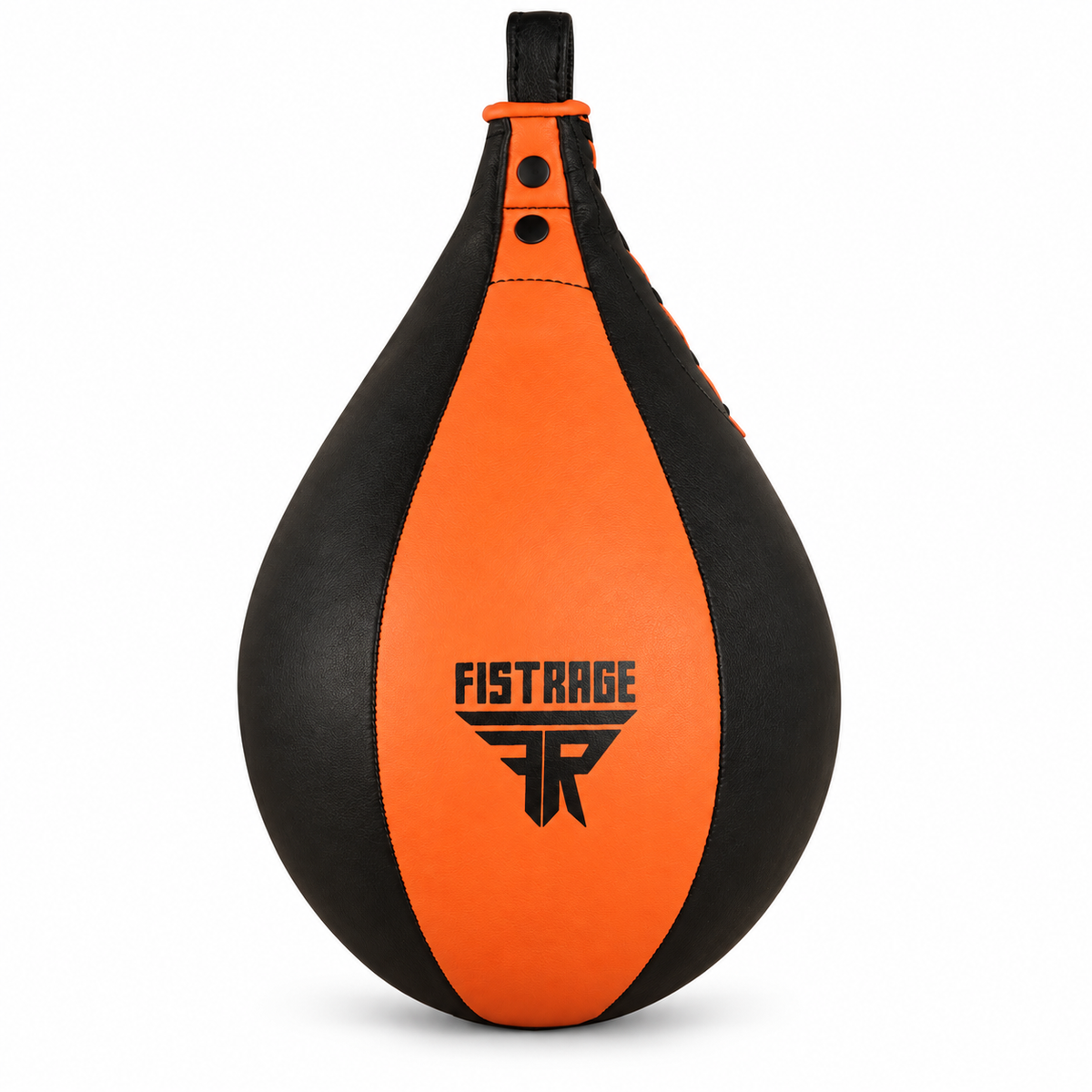 FISTRAGE Speed Bag with free Hanging Swivel - Orange Black