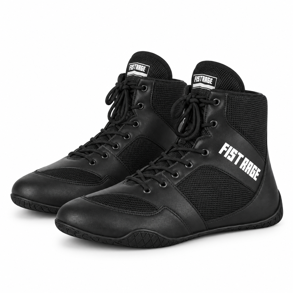 Boxing Shoes With Sting Bag - Black