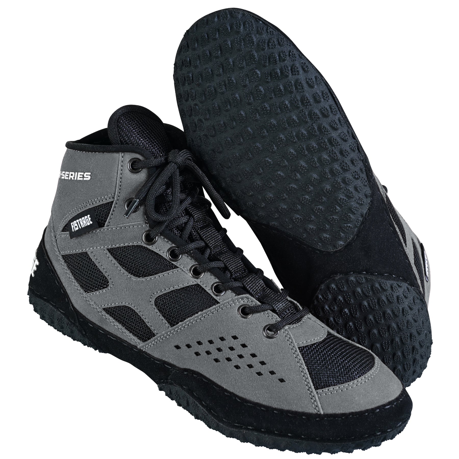 FISTRAGE X-Series Wrestling Shoes Gray-Black for Men and Women