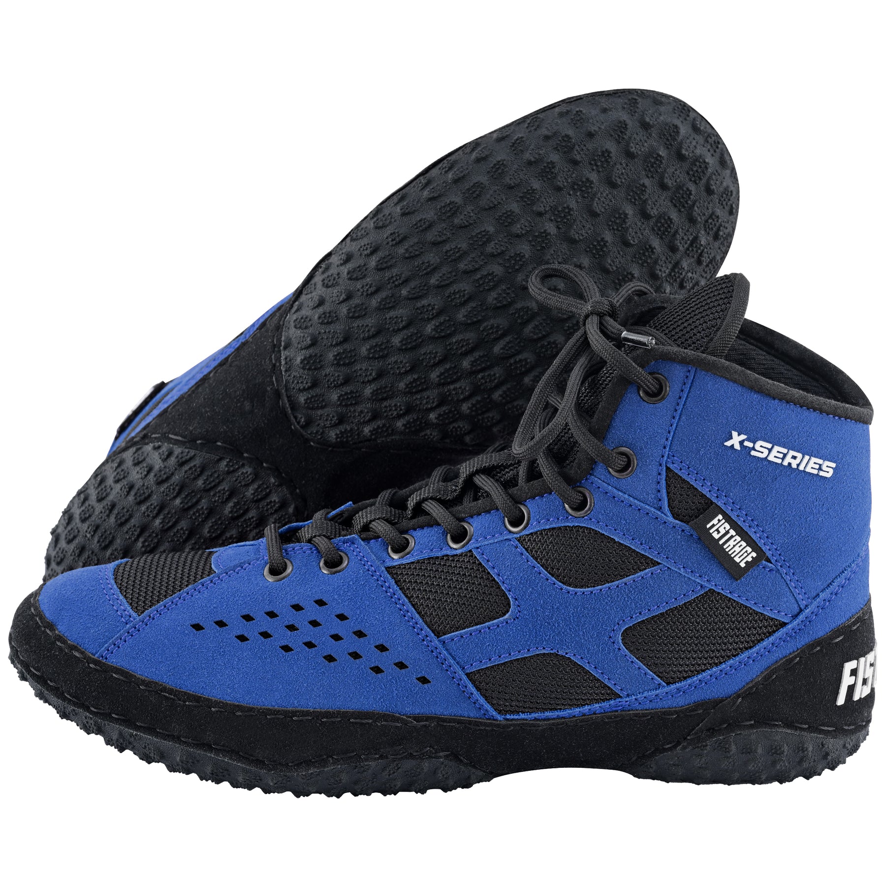 Wrestling Shoes with sting bag - Blue Black