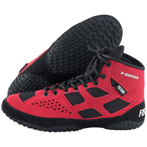 Wrestling Shoes With Sting Bag - Red Black