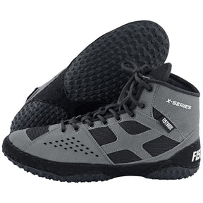 Wrestling Shoes With Sting bag - Grey Black