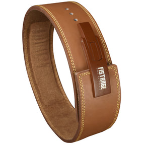 Lever Buckle Belt with free Wrist Band - Brown