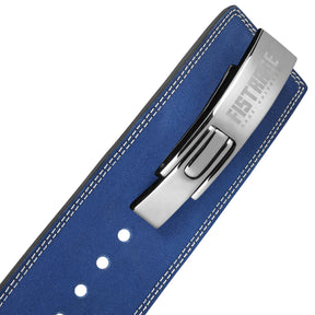 Lever Buckle Belt with Wrist Band Silver Buckle - Royal Blue