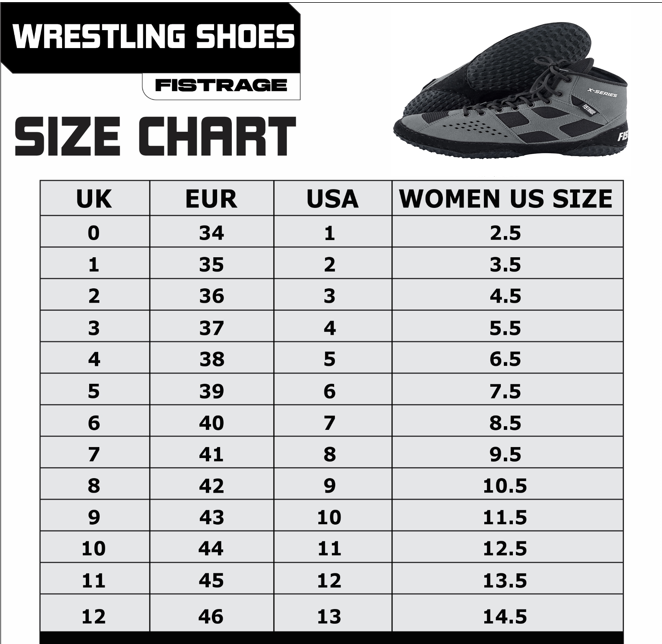 FISTRAGE X-Series Wrestling Shoes Gray-Black for Men and Women