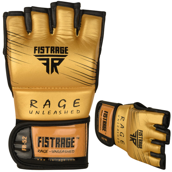FR-52 MMA BOXING GLOVES TRAINING - Gold/Black