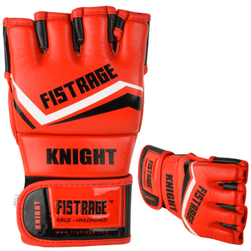 KNIGHT MMA BOXING GLOVES TRAINING - Red/Black