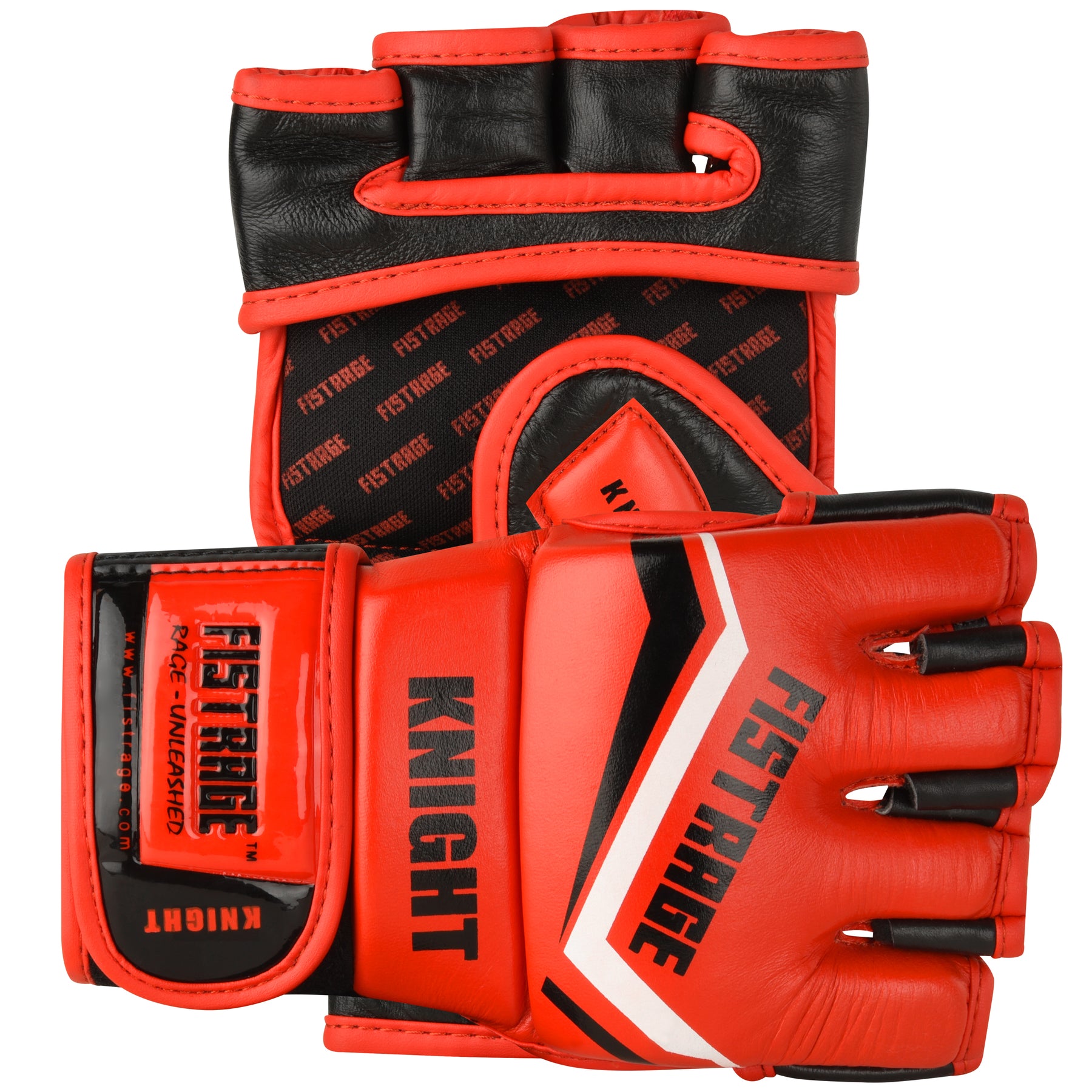 KNIGHT MMA BOXING GLOVES TRAINING - Red/Black