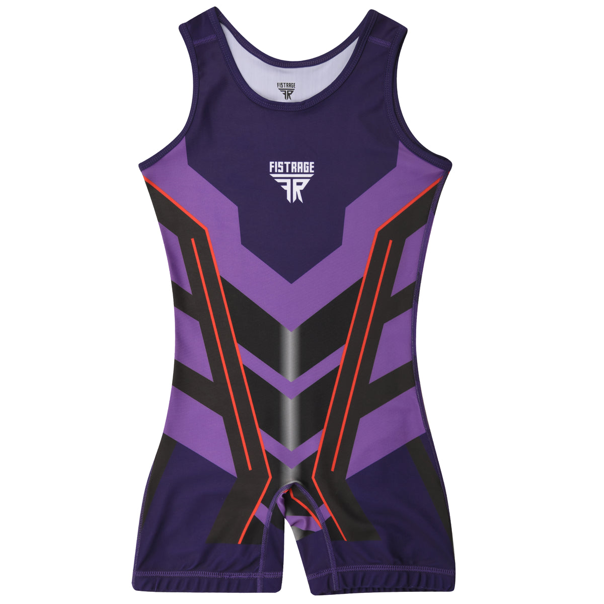 FISTRAGE Sublimated Wrestling Singlet - Purple