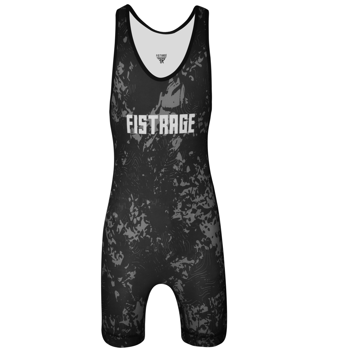 FISTRAGE Sublimated Wrestling Singlet - Black