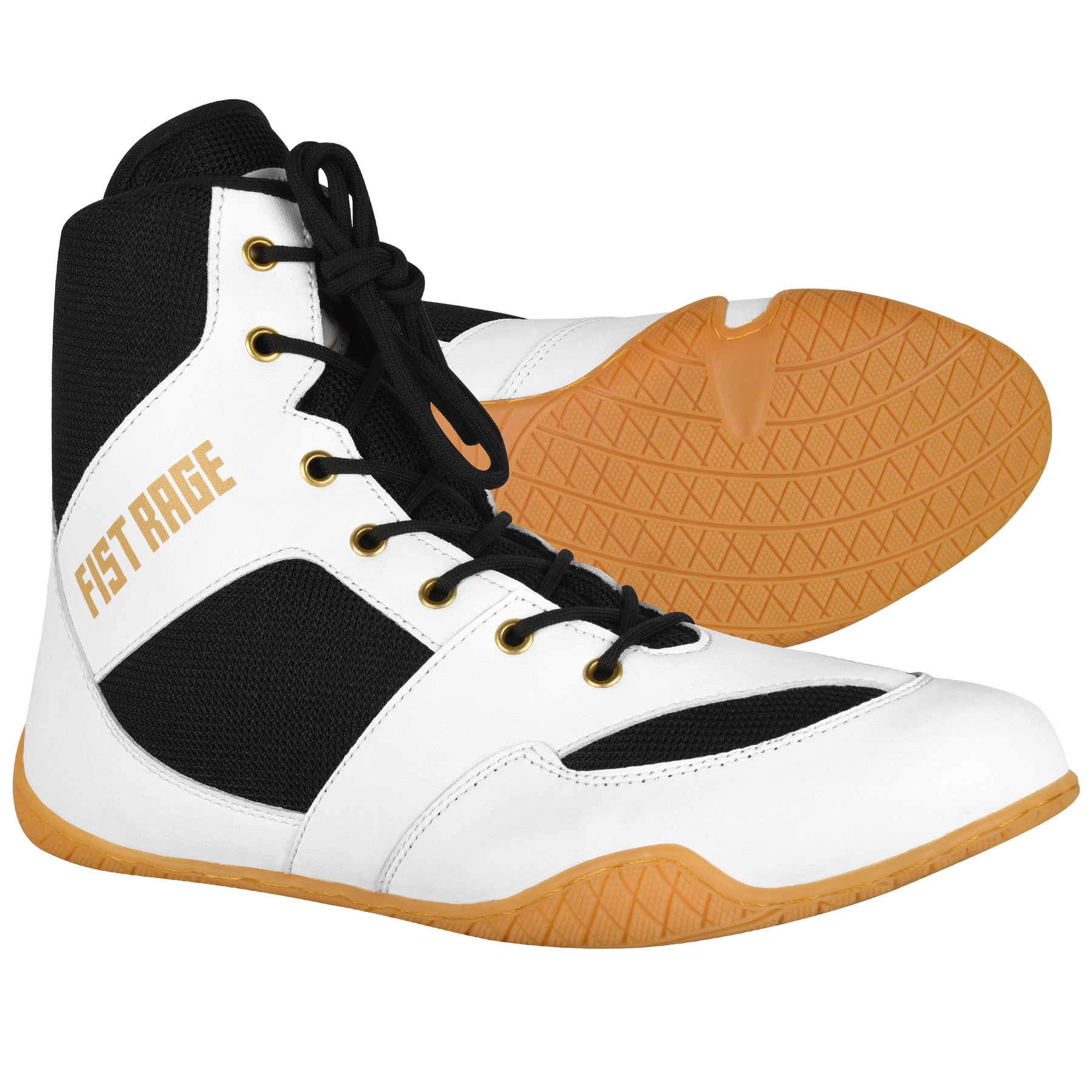 Boxing Shoes - White/Honey