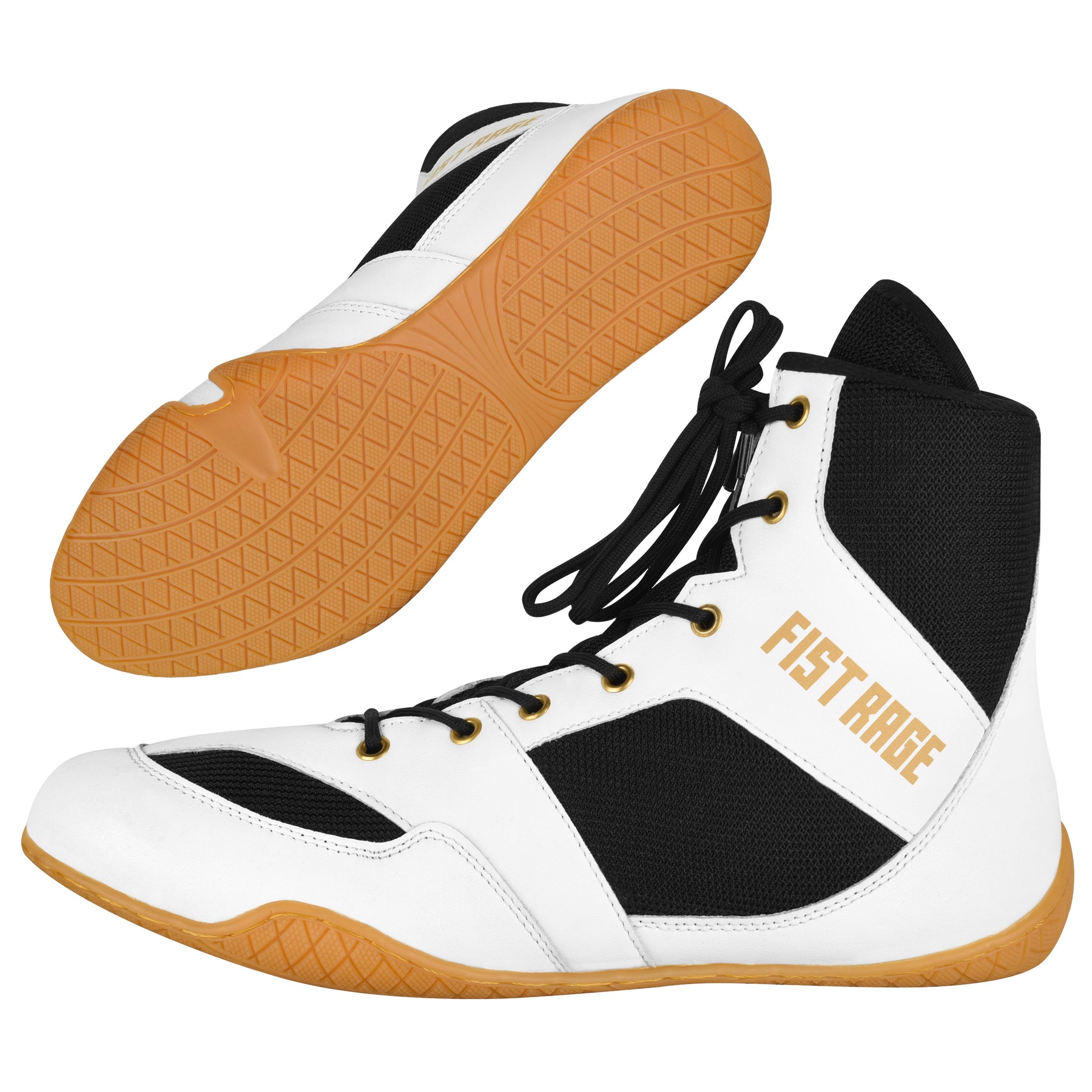 Boxing Shoes - White/Honey