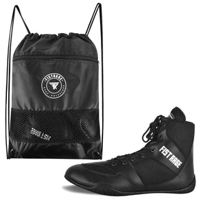 Boxing Shoes With Sting Bag - Black