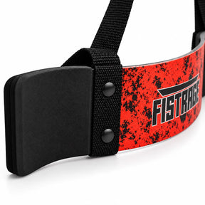 Fistrage Arm Blasters Bicep Forearm Curl Support - Lava Red