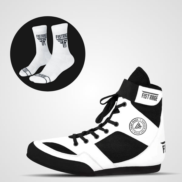 Boxing Shoes - White/Black