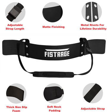 FISTRAGE ARM BLASTER Bicep Forearm Curl Support - Black