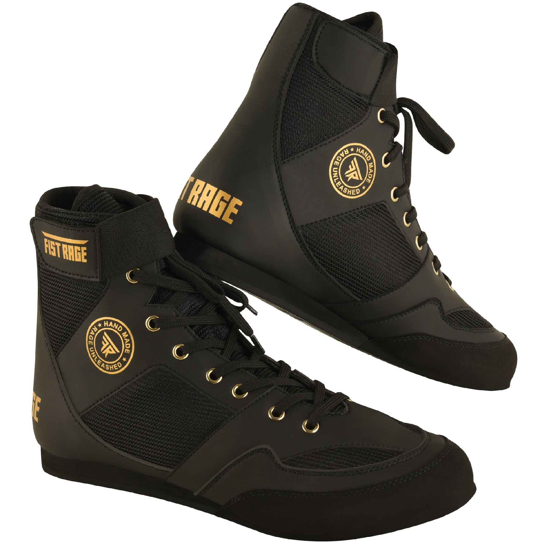 Boxing Shoes - Black/Gold