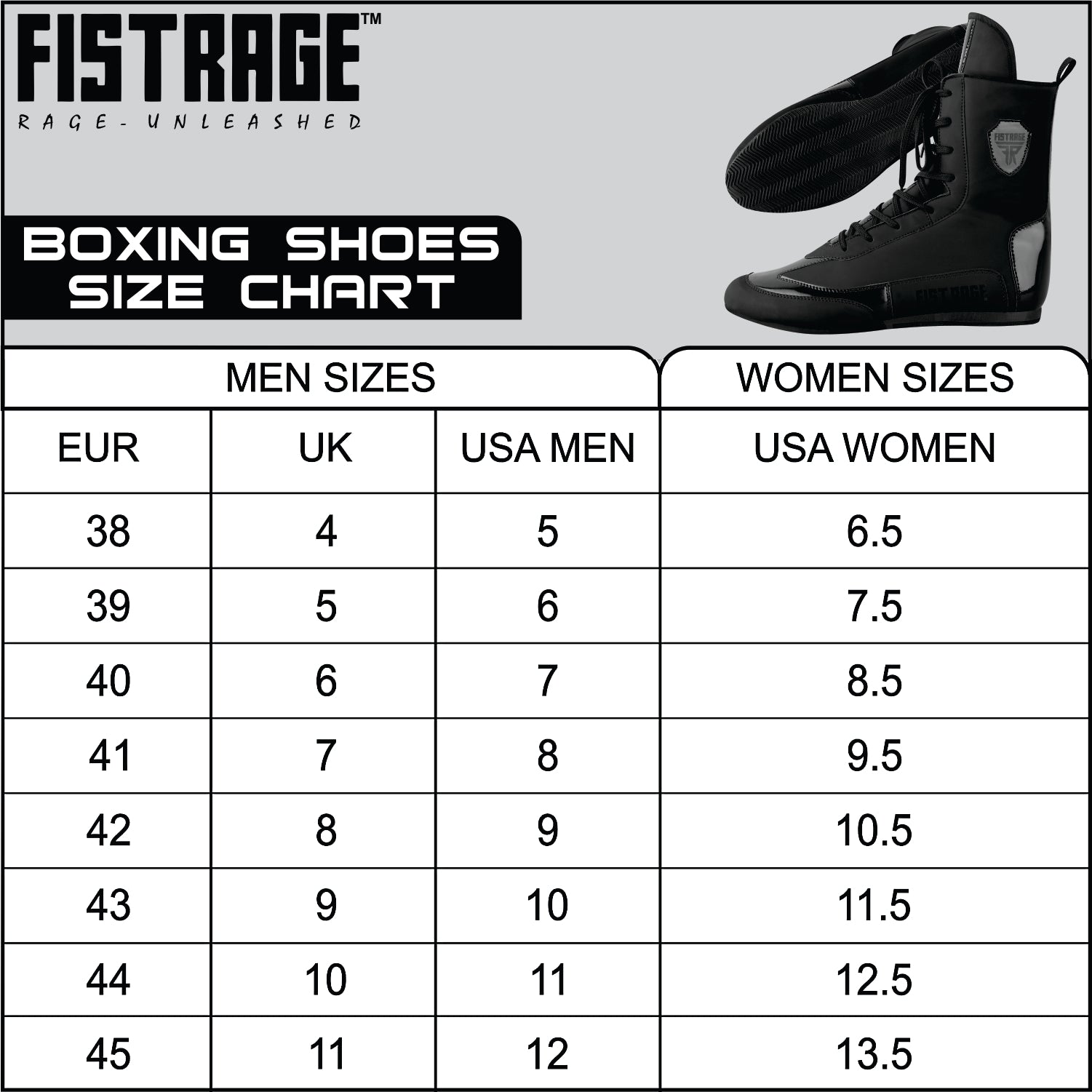 FISTRAGE BOXING SHOES HIGH TOP BLACK EDITION