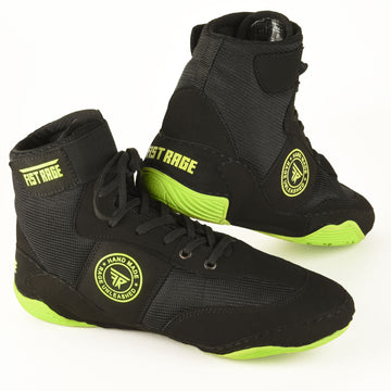 Wrestling Shoes - Black Fluoro Green