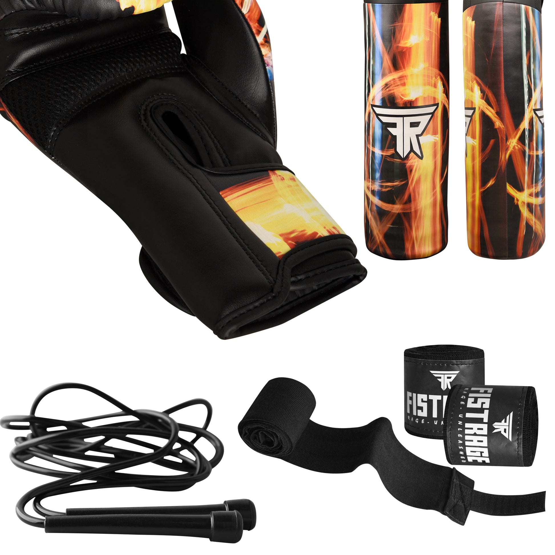 boxing set, kids boxing set, punch bag, boxing gloves, skipping rope, hand wraps, fistrage boxing set,