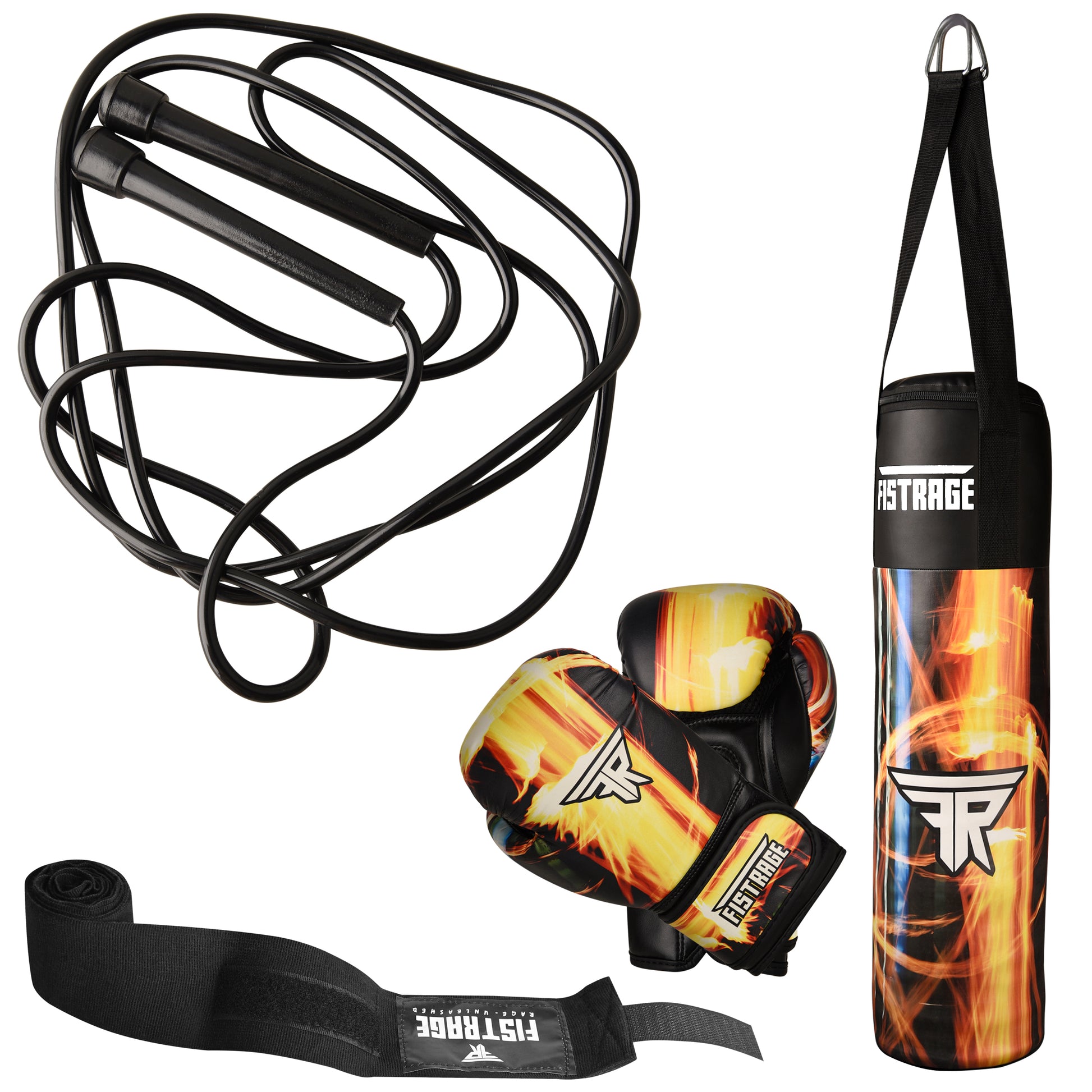 boxing set, kids boxing set, punch bag, boxing gloves, skipping rope, hand wraps, fistrage boxing set,